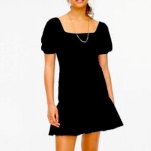 Jcrew smocked puff sleeve knit dress NWT XS